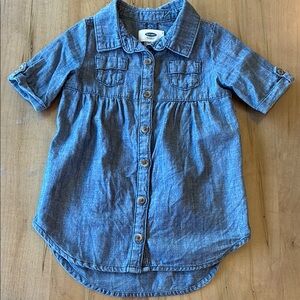 Little Girl Chambray Shirt by Old Navy - Size 18-24 months